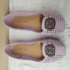 Christian Siriano Lavender Flats with Silver Accent